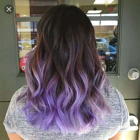 Purple Balayage• Lavender Purple Hair Tips Purple Ombre Hair Lilac Hair