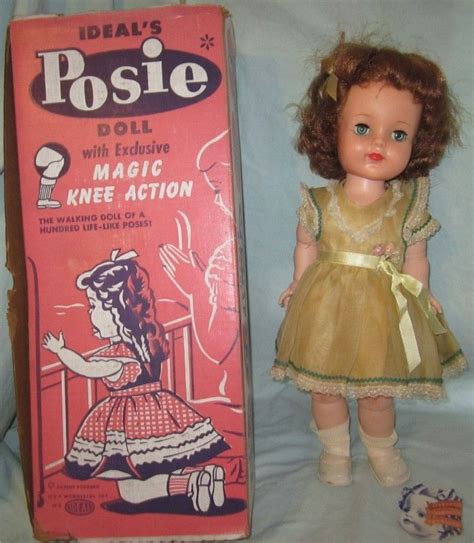 Ideal 1954 Posie Magic Knee Action Doll Vintage Toys Creepy Dolls Dollhouse Dolls Vintage