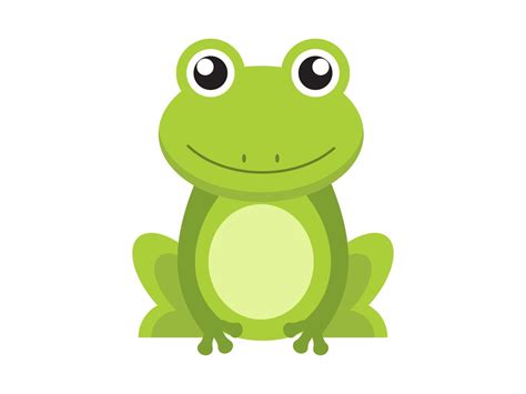 Cute Green Frog Cartoon Character Isolated On White Background 532131