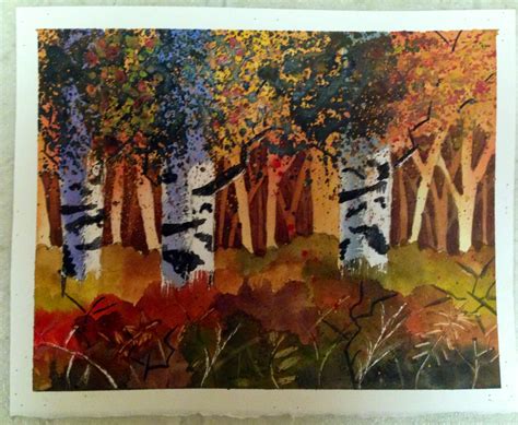 593 best fall trees free brush downloads from the brusheezy community. Fall birch trees Watercolor | Watercolour inspiration ...