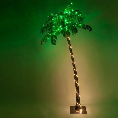 Lighted Palm Trees 7 Led Curved Lighted Palm Tree
