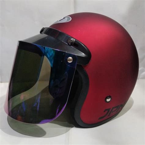 20 harga helm bogo murah terbaru & terlengkap 2021. Harga Helm Bogo Kaca Datar Pelangi / Helm Bogo Retro Full Cat Hitam Glossy Kaca Datar Pelangi ...