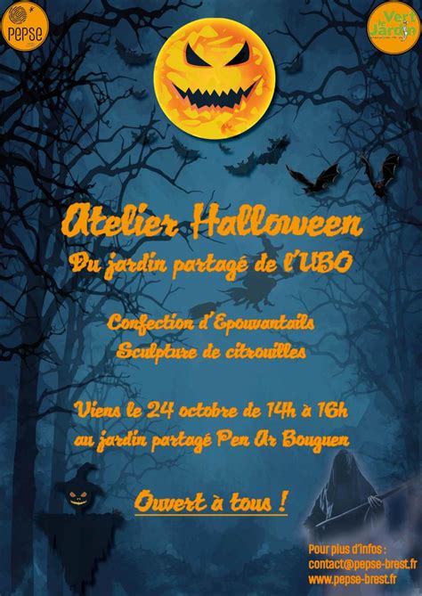 événement Du Mois D'octobre Comme Halloween En Anglais - Atelier Halloween du jardin partagé de l'UBO | PEPSE