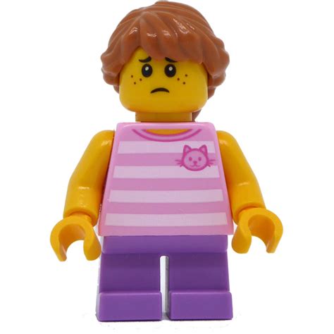 Lego Girl With Bright Pink Striped Shirt Minifigure Brick Owl Lego Marketplace