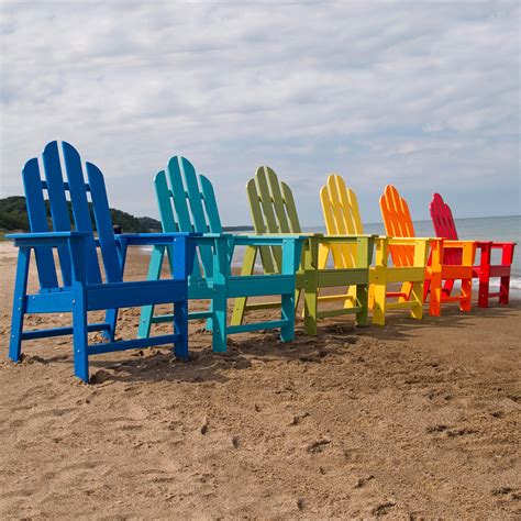 Beach chairs are light and will give you a place to relax the back. POLYWOOD® Long Island Recycled Plastic Adirondack Chair ...