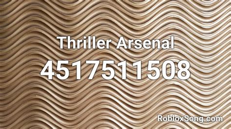 This lists show all the roblox arsenal codes (march 2021) , joingames share with you these latest promo codes for roblox arsenal. Thriller Arsenal Roblox ID - Roblox music codes