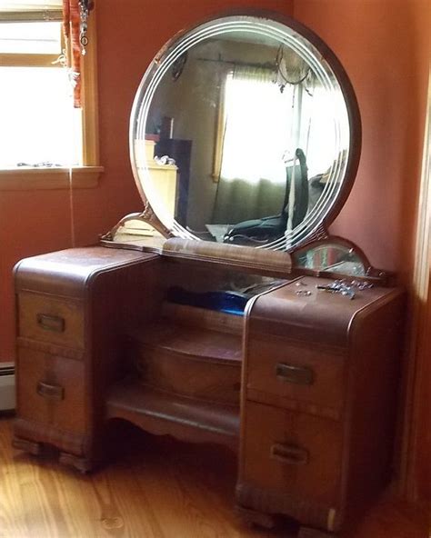 A designated bedroom vanity is a luxurious and functional feature for a home. Antique Vintage Vanity Waterfall Collection by ...