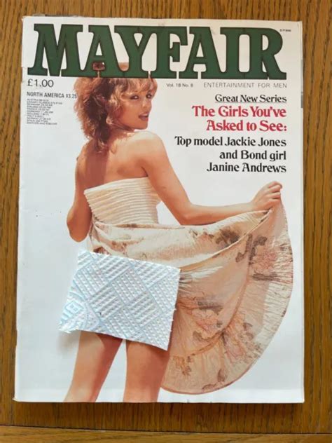 Vintage Mayfair Magazine Vol Bond Girl Janine Andrews Jackie