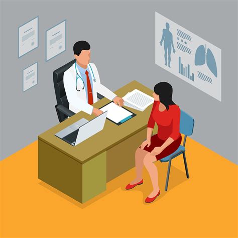 Patient Consultation With Doctor Illustration On Behance