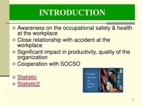 Ppt Introduction To Occupational Safety And Health Powerpoint Gambaran