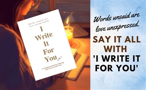 I Write It For You A Guided Journal For Sharing With Your Loved Ones