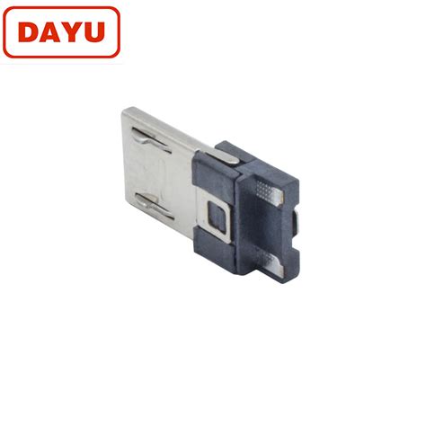V8 Usb Male Connector Micro Connector 2 Pin 5000 15000 Cycles Durability