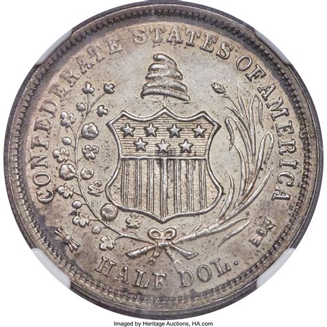 1861 50c Scott Restrike Ms65 Ngc Confederate States Of America