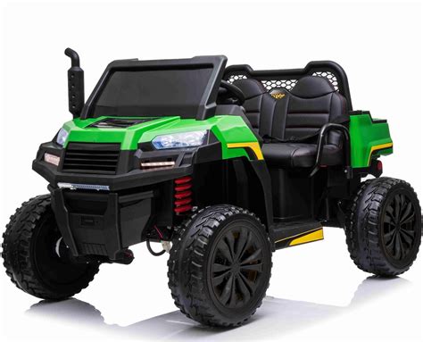 Kids Electric Tractor 24v Farmtrac Gator Fun Utility 2 Seater Truck