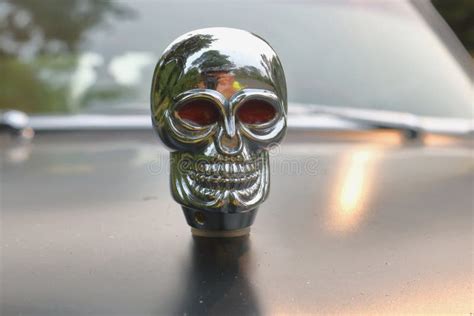 Skull Car Hood Ornament Stock Image Image Of Outdoor 97427109