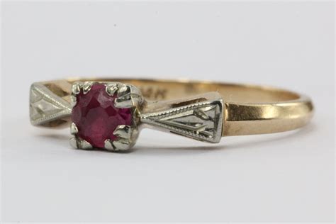 Maybe you would like to learn more about one of these? Antique Art Deco 14K Gold Ruby Ring — Queen May