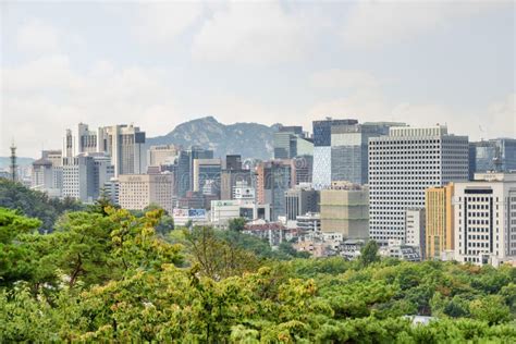 Amazing View Of Seoul In South Korea Beautiful Cityscape Editorial