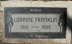 Loraine Wist Franklin 1912 1955 Find A Grave Memorial