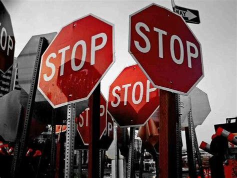 Stop Signs Stop Sign Dark And Twisty Red And White