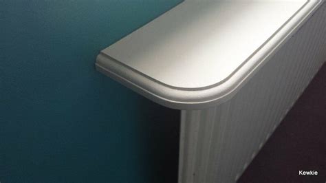 Made To Order 170mm Deep Round Corner Radiator Shelf With Brackets In A
