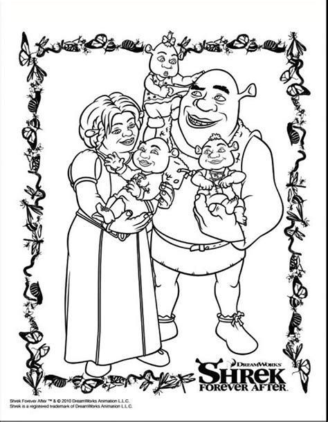 Dreamworks Shrek 3 Coloring Pages Coloring Pages