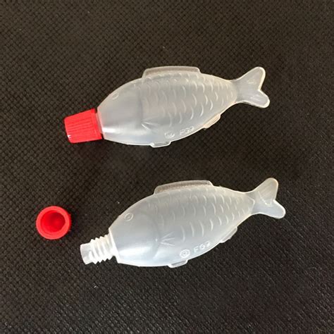 200pcs Fish Shaped Soy Sauce Bottles Vinegar Bottles Disposable Sauce