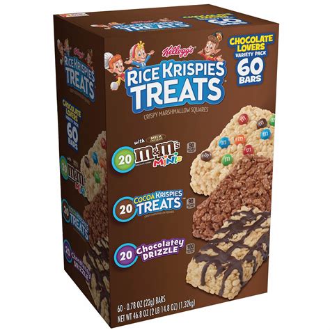 Kellogg S Rice Krispies Treats Variety Pack 60 Ct 0 78 Oz Rice Krispie Treats