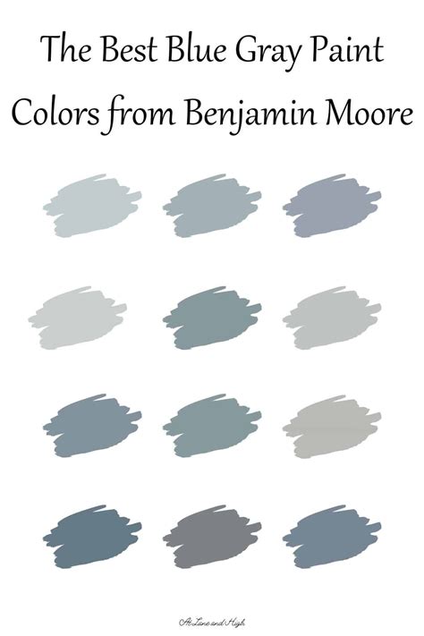 Best Blue Gray Paint Colors from Benjamin Moore