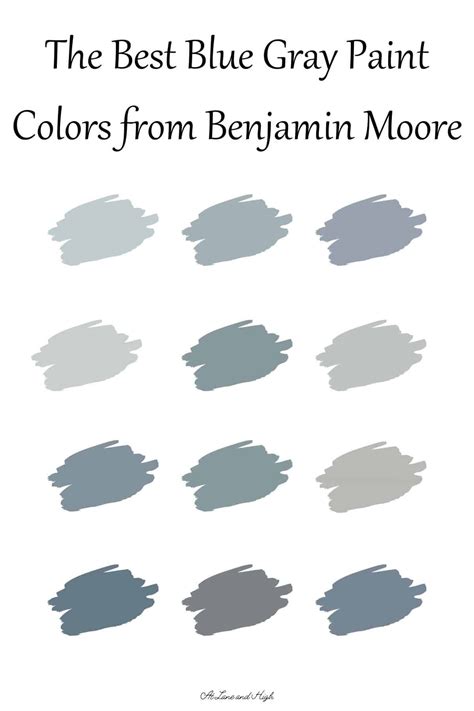 The 12 Best Blue Gray Paint Colors From Benjamin Moore In 2023 Blue