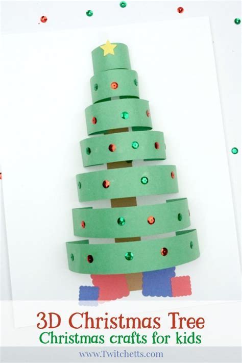 How To Make A Fun 3d Paper Christmas Tree Craft With Construction Paper