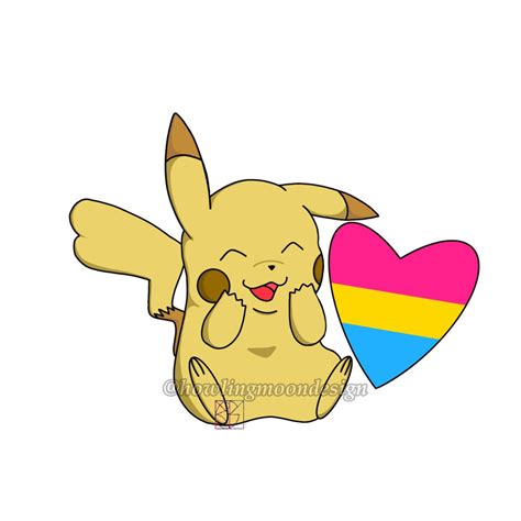 Fan Made Shiny Pikachu Pride Stickers Sold Individually Etsy