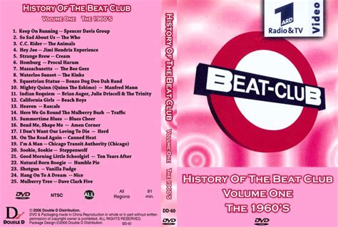 Beat Club History Of The Beat Club Volume 1 The 1960s Ntsc Dvd R
