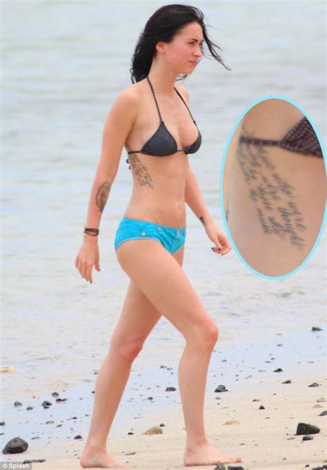 Megan Fox Shows Off Her New Tattoo On The Beach In Hawaii Metro News Hot Sex Picture