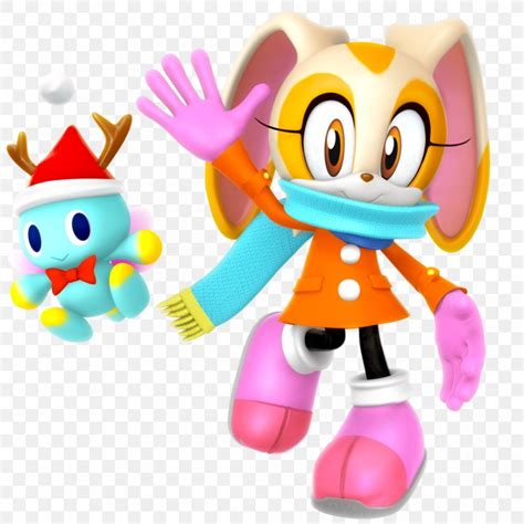 cream the rabbit cheese the chao sonic generations amy rose tails png 894x894px cream the