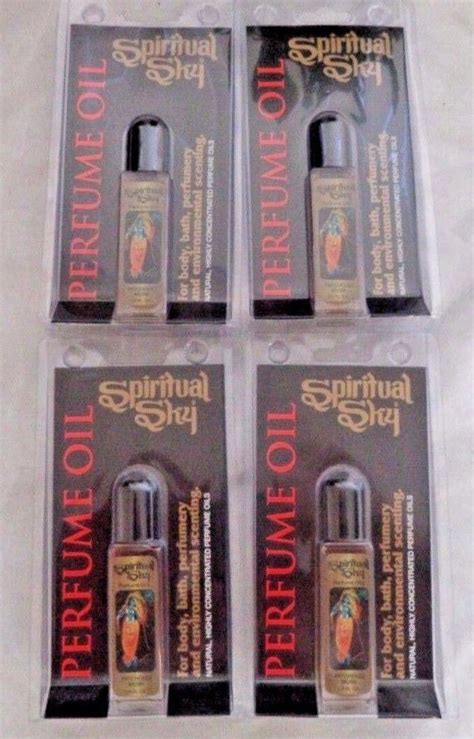 4 Pack Spiritual Sky Oil Patchouli Musk Scented Oil Hippy Perfume