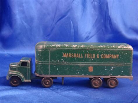 What kind of toys are for sale on ebay? Vintage Diecast Metal Ralstoy Truck And Trailer Marshall ...
