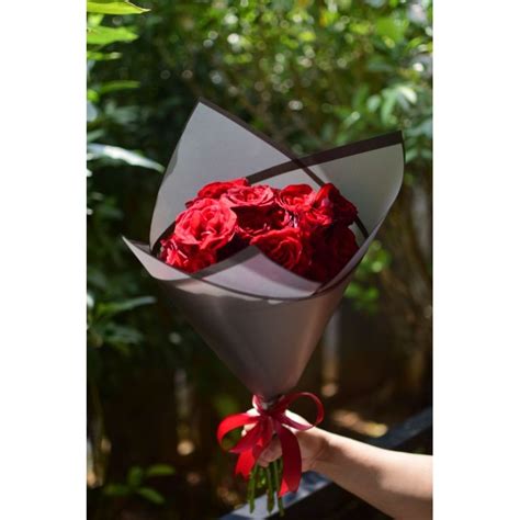 Jual Buket Bunga Mawar Merah Premium Semi Holland 20 Tangkai Premium