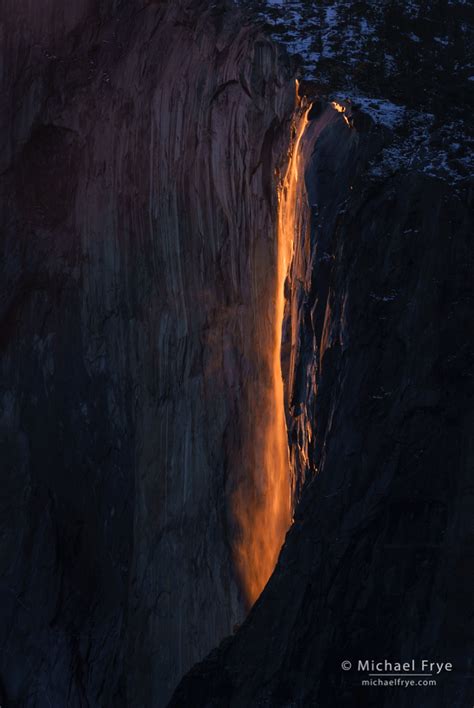 Horsetail Fall Season Yosemite Michael Frye Photography