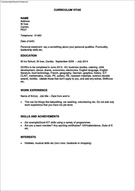 Work History Resume Template Free Samples Examples And Format Resume