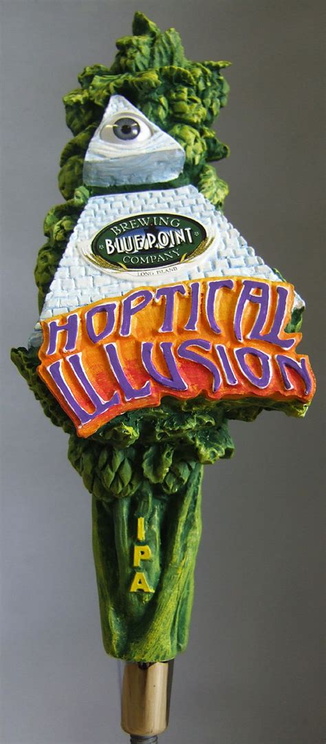 Blue Point Brewing Companys Infamous Hoptical Illusion Tap Handle