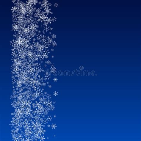Silver Snowflake Vector Blue Background Abstract Stock Vector