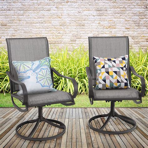 Sling chairs are a comfortable sitting option for your outdoor deck or patio. Best patio furniture - sling back chairs - Your House