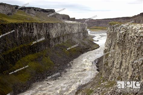 Jökulsá á Fjöllum River Canyon Iceland Stock Photo Picture And