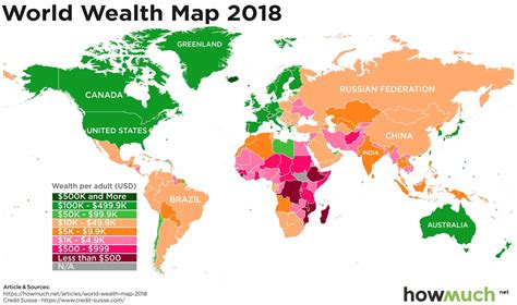 This Map Shows Where The Wealthy — And Not So Wealthy — Of The World