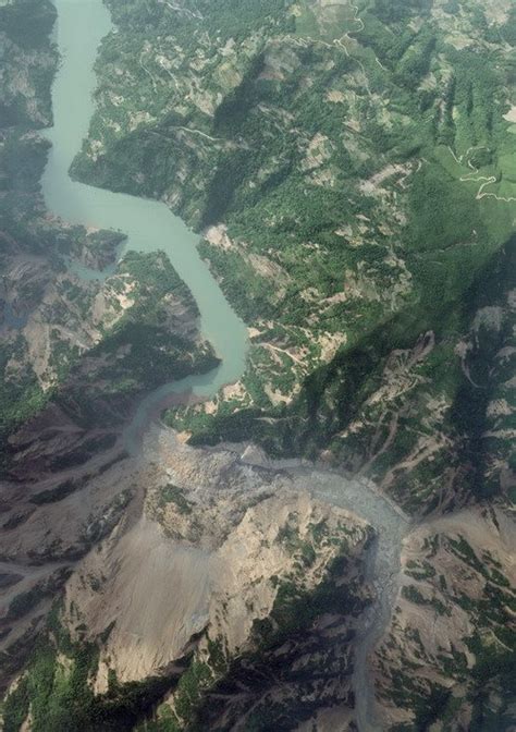 The maximum depth at the dam is 264 feet. Tangjiashan - is the dam leaking? - The Landslide Blog ...
