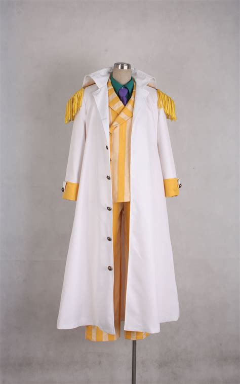 One Piece Kprusoian Yellow Monkey Navy Admiral Uniform Cosplay Costume