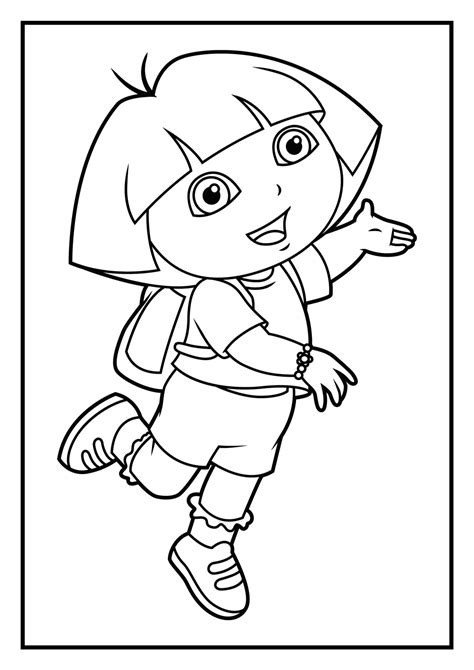 Let's try the dora coloring pages ideas! Dora Coloring Pages | Diego Coloring Pages