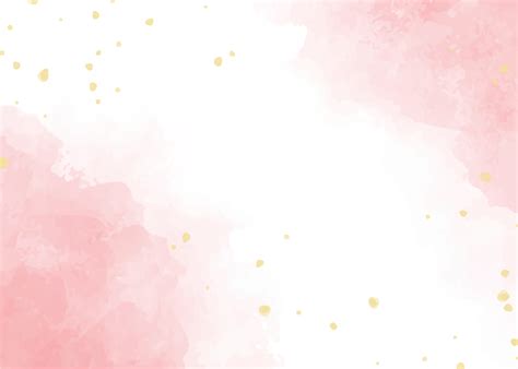 Watercolor Splash Pink And Gold Glitter Background Digital Painting