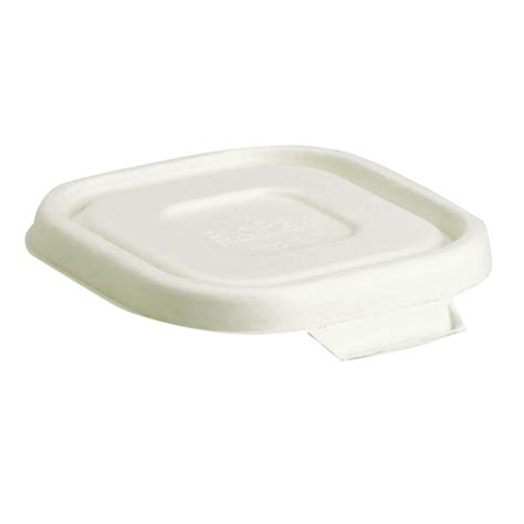 BioPak BioCane White Takeaway Lids To Suit 480 630ml Base Box 600