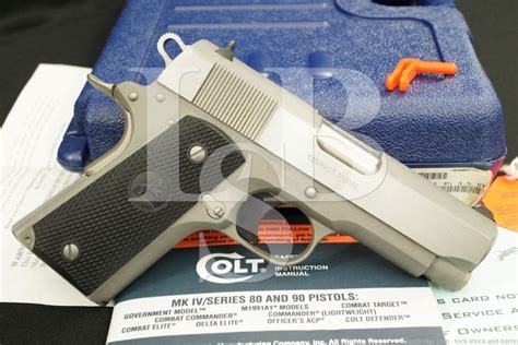 Colt Model M1991a1 Compact Stainless 45 Acp 35″ 1991 1911 Pistol